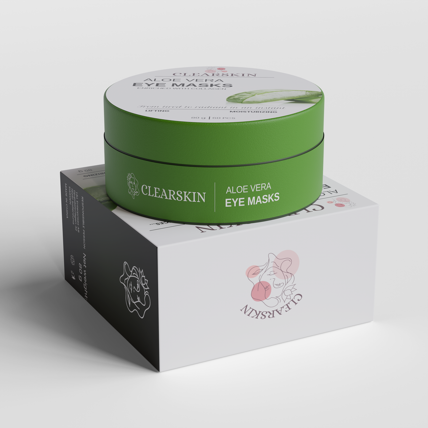 Aloe Vera & Kollagen Augenmasken